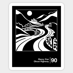 Mazzy Star - Minimal Graphic Design Artwork Sticker